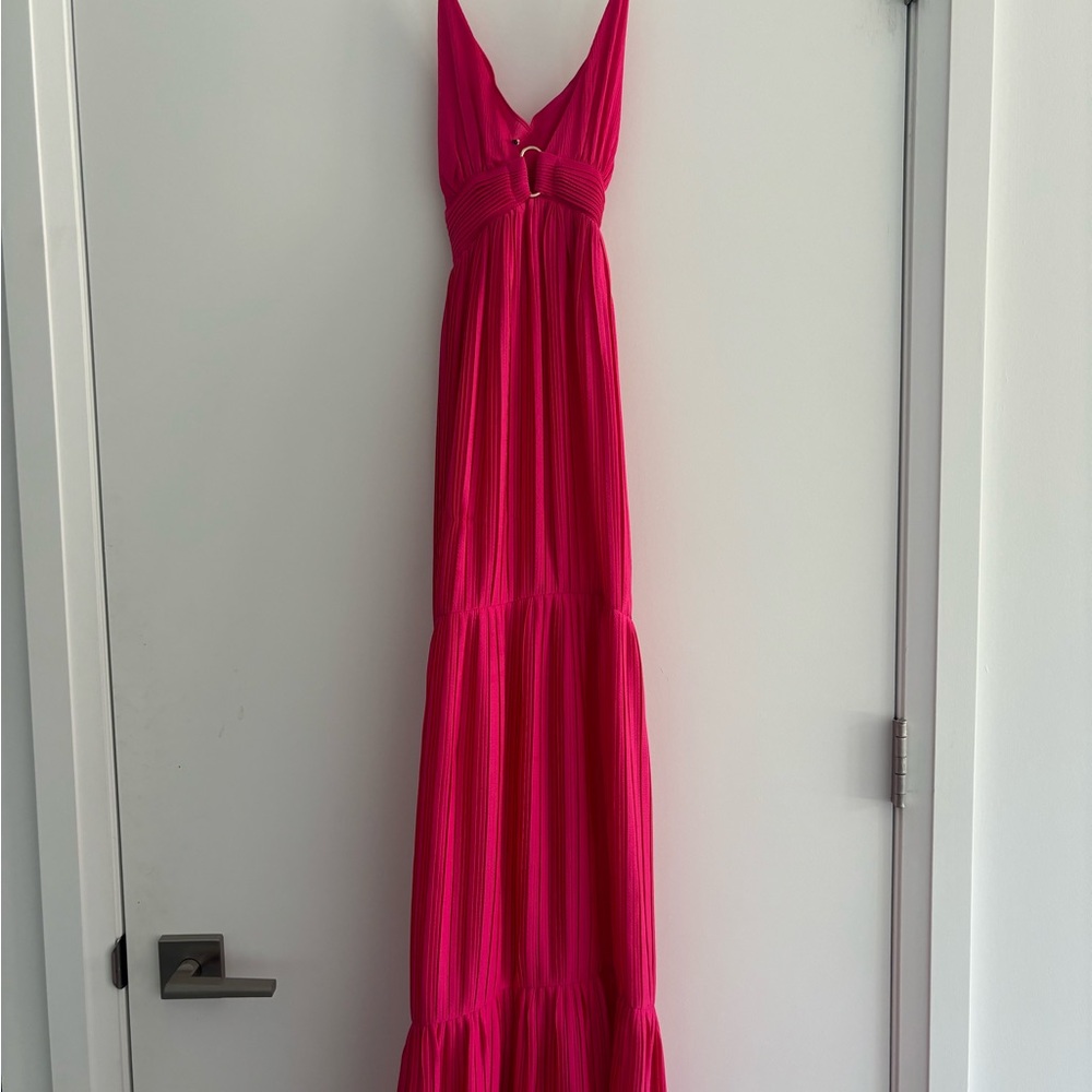 ba&sh Vibrant Pink Maxi Dress